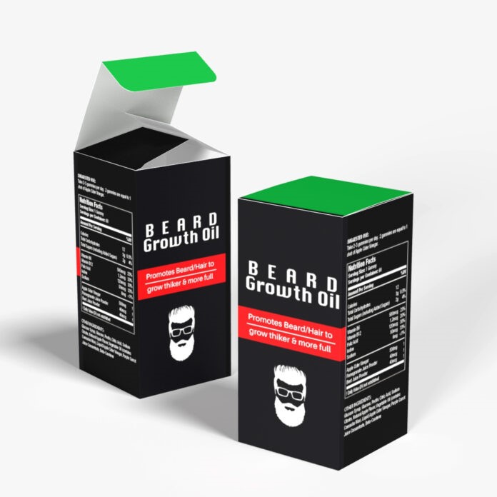 Custom beard oil boxes